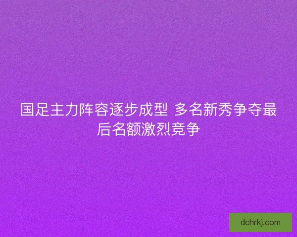 国足主力阵容逐步成型 多名新秀争夺最后名额激烈竞争